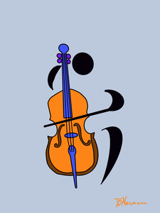 Bass Player Silhouette 3