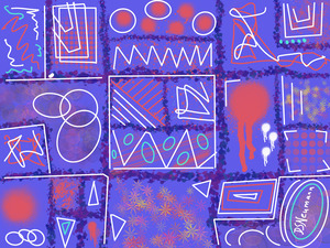 Divide &  Conquer Blue Purple