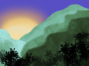 Digital art - Green Mountains