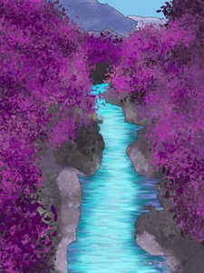 Narrow River Pass by Dorothea Neumann
