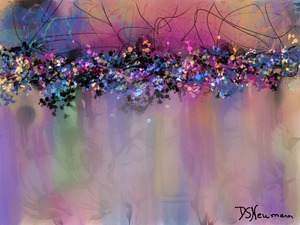 Abstract art - Starry Landscape