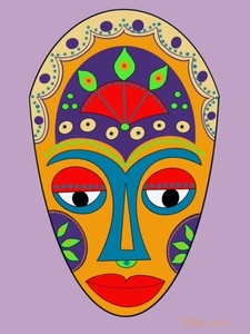 Woman s Mask 8 by Dorothea Neumann