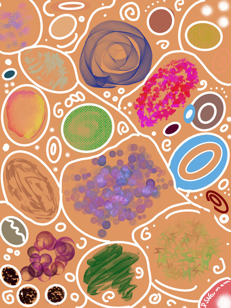Circle Overload In Burnt Orange by Dorothea Neumann