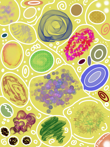 Circle Overload In Yellow by Dorothea Neumann