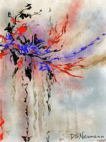 Flaming Star Print