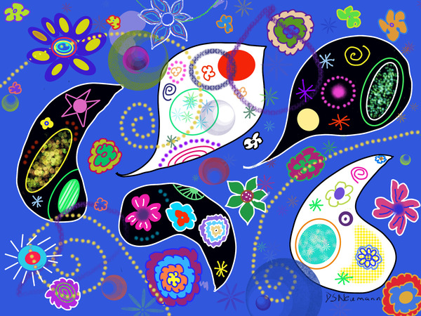Paisley Blue by Dorothea Neumann