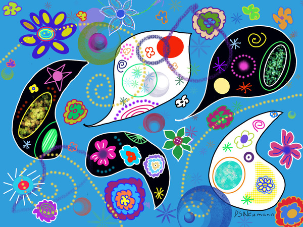 Paisley Light Blue by Dorothea Neumann