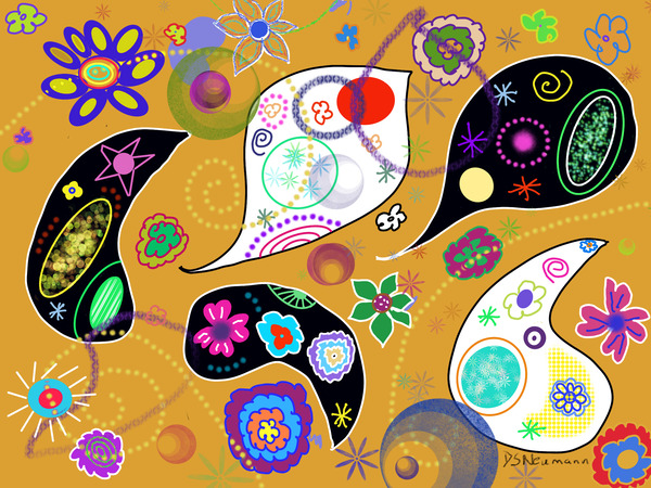 Paisley  Orange by Dorothea Neumann