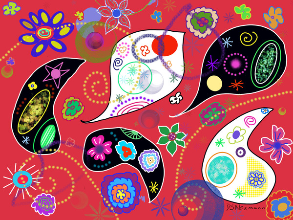 Paisley  Red by Dorothea Neumann