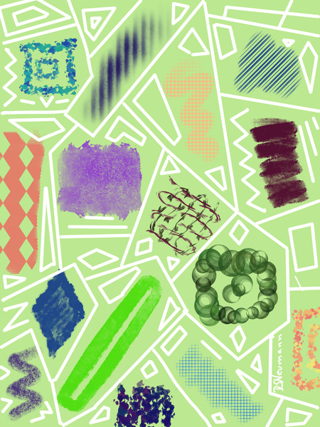 Rectangles In Pale Green Print