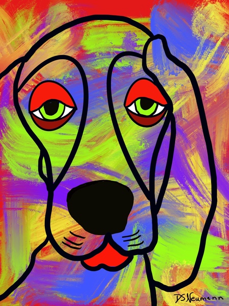 Sad eyed Dog by Dorothea Neumann