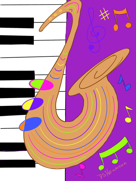 Sax  Piano 1 by Dorothea Neumann