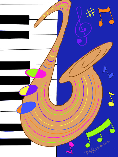 Sax  Piano 2 by Dorothea Neumann