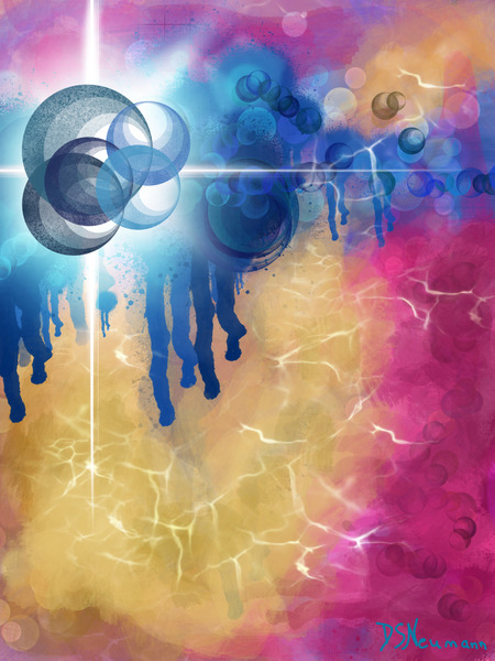 Abstract art - Star Burst by Dorothea Neumann