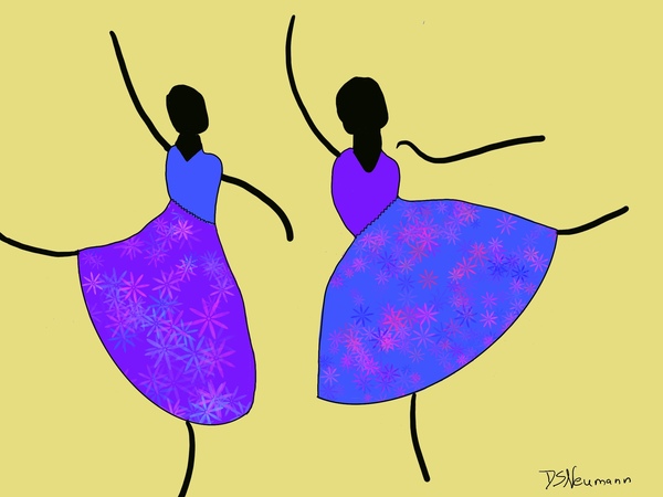 Stick Ballerinas 1 by Dorothea Neumann