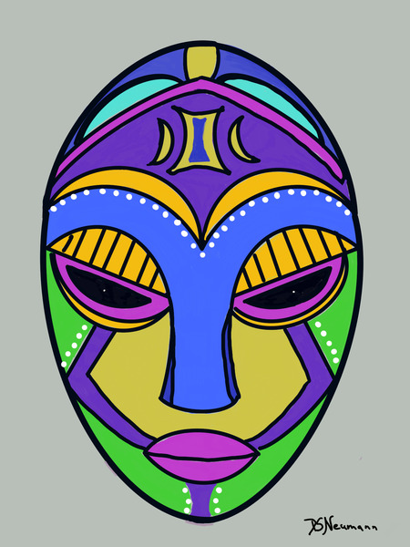 Tribal Mask 1 by Dorothea Neumann