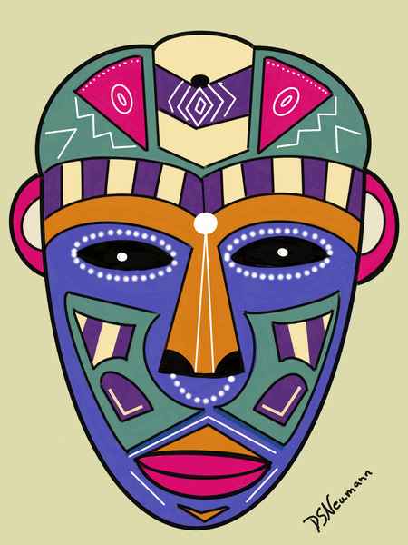 Tribal Mask 3 by Dorothea Neumann