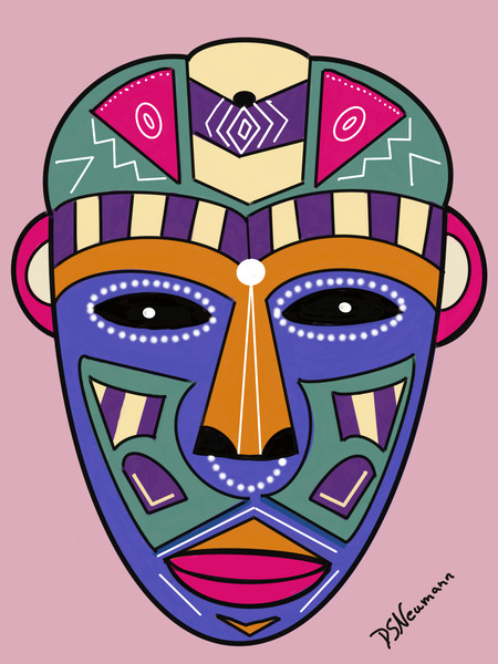Tribal Mask 5 by Dorothea Neumann