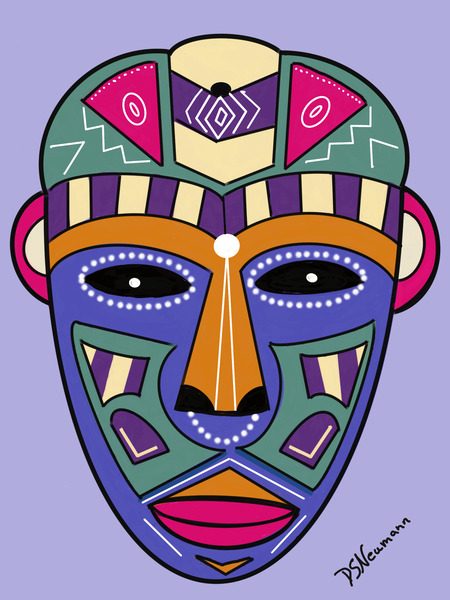 Tribal Mask 6 by Dorothea Neumann
