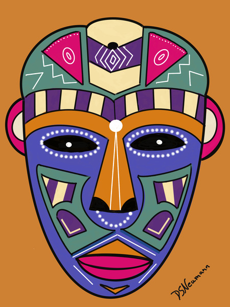 Tribal Mask 8 by Dorothea Neumann