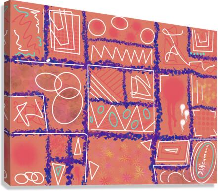Divide  Conquer Red Canvas Print