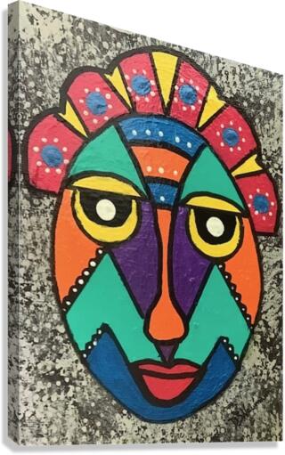 Primitive Mask  9 Canvas Print