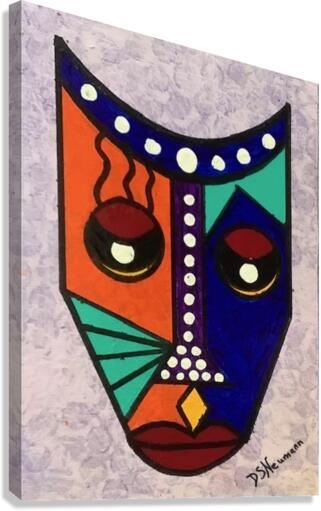 Primitive Mask  7 Canvas Print