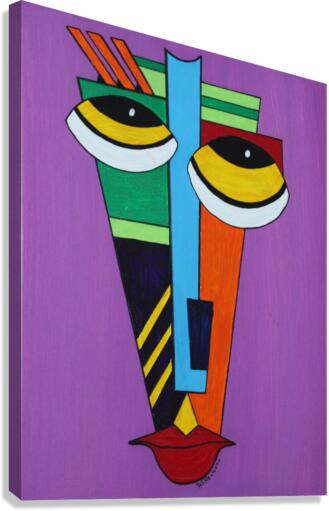 Primitive Mask  4 Canvas Print