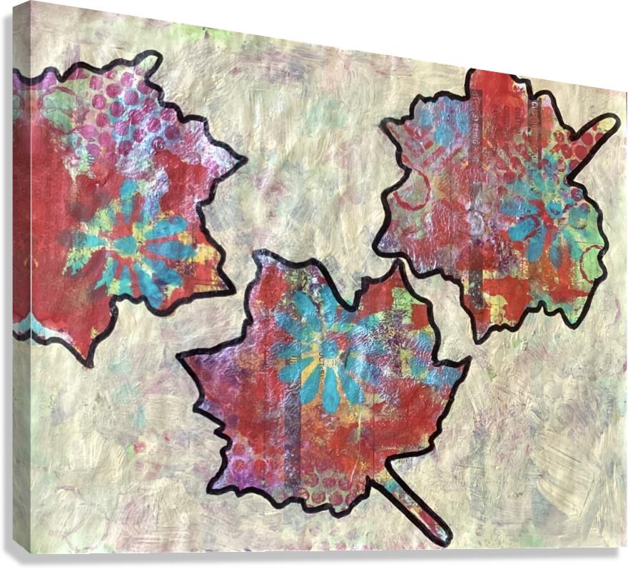 3 Maple Leaves Canvas Print