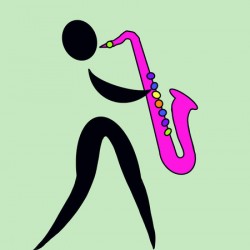 Saxophone Player Silhouette 5
