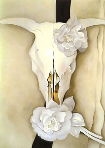 Georgia OKeeffe - Cows Skull with Calico Roses 1931