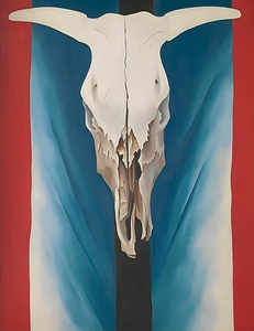 Georgia OKeeffe - Cows Skull Red White and Blue