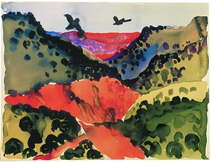 Georgia OKeeffe - Canyon With Crows