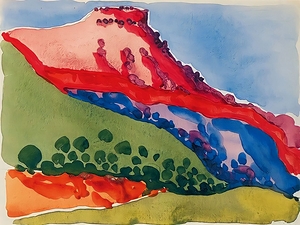 Georgia OKeeffe - Red Mesa  1917