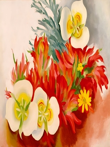 Georgia OKeeffe - Mariposa Lilies and Indian Paintbrush