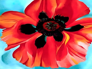 Red Poppy VI By Georgia OKeeffe