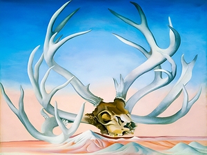  Georgia OKeeffe - Deers Skull with Pedernal 1936 