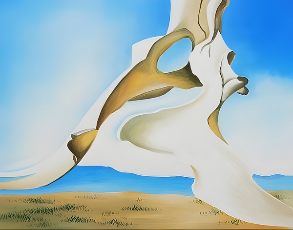  Georgia OKeeffe - Pelvis with the Distance Print