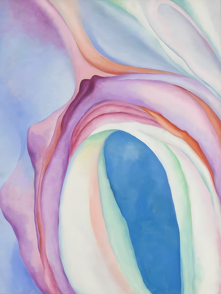 Georgia O Keeffe - Music Pink and Blue  No. 2 . 1918 Print