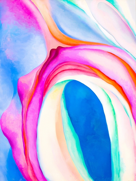 Georgia O Keeffe - Music Pink and Blue  No. 2 Print