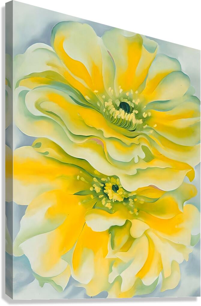 Georgia OKeeffe - Yellow cactus Canvas Print