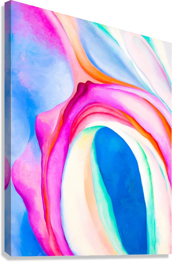 Georgia O Keeffe - Music Pink and Blue  No. 2 Canvas Print