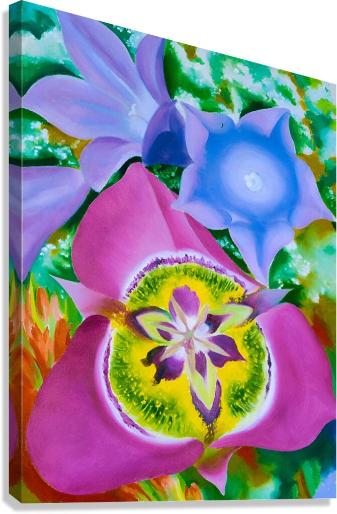 Georgia OKeeffe - Mountain Flowers No. II  Mariposa Lily Canvas Print