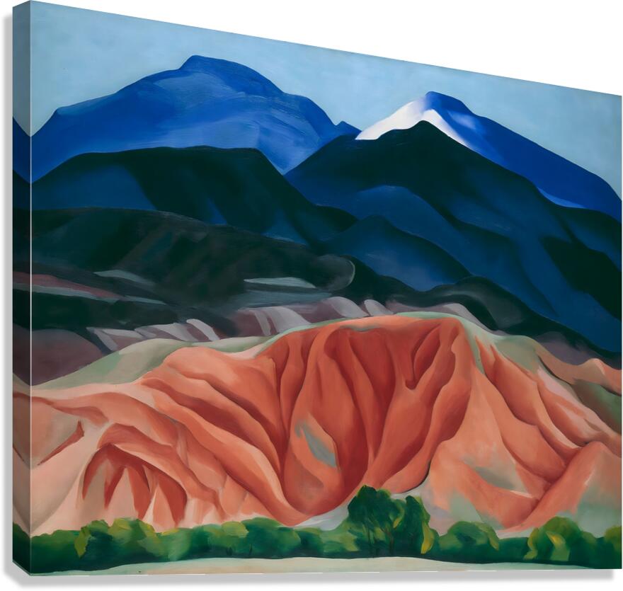 Georgia O’Keeffe - Black Mesa Landscape New Mexico  Out Back of Maries II 1930 Canvas Print