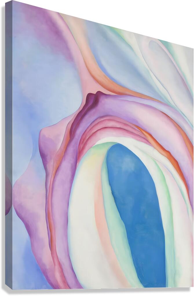 Georgia O Keeffe - Music Pink and Blue  No. 2 . 1918 Canvas Print