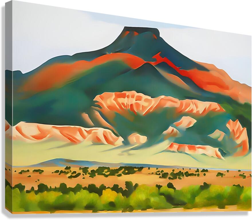 Georgia OKeeffe - Red and Yellow Cliffs Canvas Print