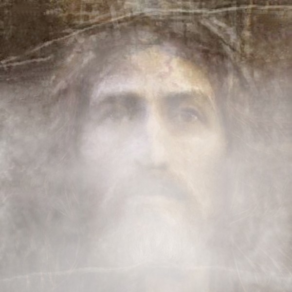 Christ face hidden in fog by ArtofCaelia