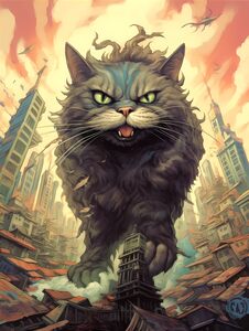 Catzilla Vintage - Giant Cat Attack
