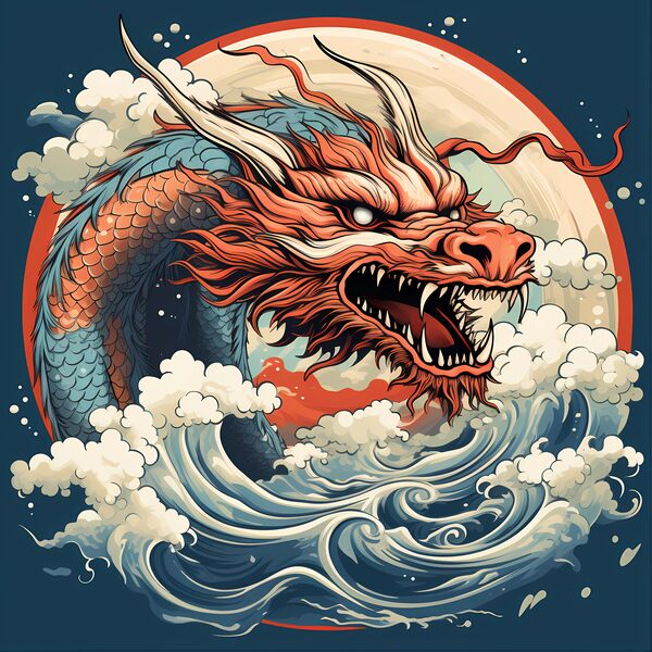 Japanese Dragon by Win Hardy