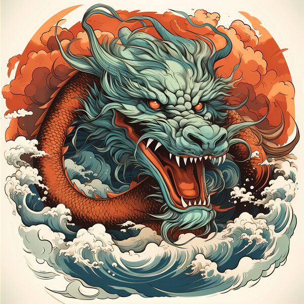 Japanese Dragon by Win Hardy